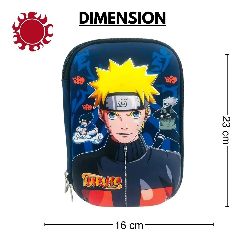 Naruto Anime Character Design Hard Shell Pencil Case