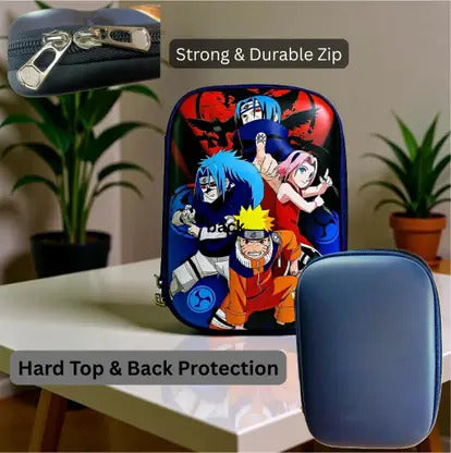 Naruto Anime Character Design Hard Shell Pencil Case