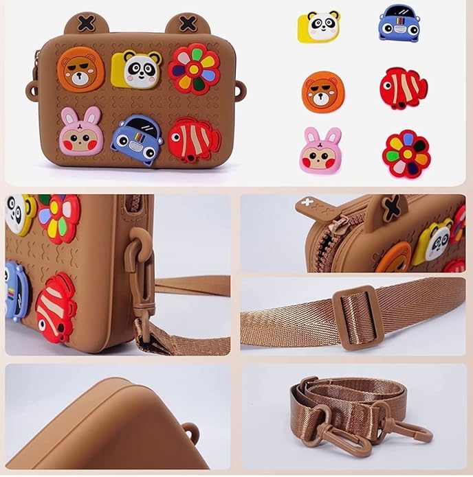 Girls’ Soft Silicone Sling Bag